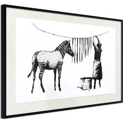 Arkiio Affisch Banksy: Washing Zebra [Poster] 30x20 Poster